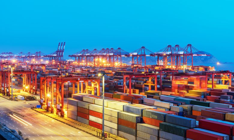 중국 상하이 양산항 자료사진