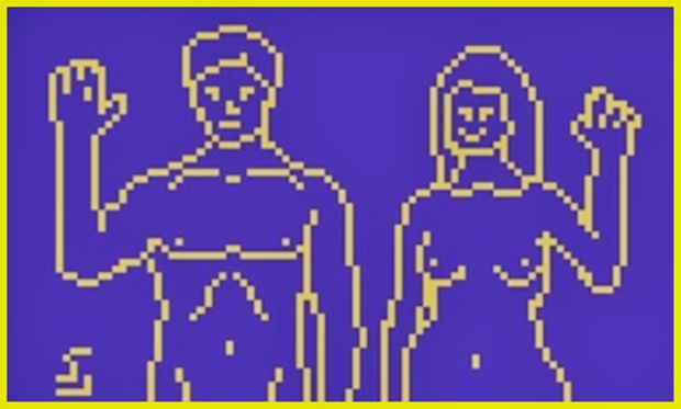 새로운 우주 메시지 중 일부인 인류 형태 소개 일러스트(Illustrations of the Human Form). ‘은하계의 봉화 : 중국 전파망원경 FAST와 미국 외계지적생명체탐사연구소 SETI의 잠재 프로젝트를 위한 최신 아레시보 메시지’(A Beacon in the Galaxy: Updated Arecibo Message for PotentialFAST and SETI Projects) 논문 발췌.