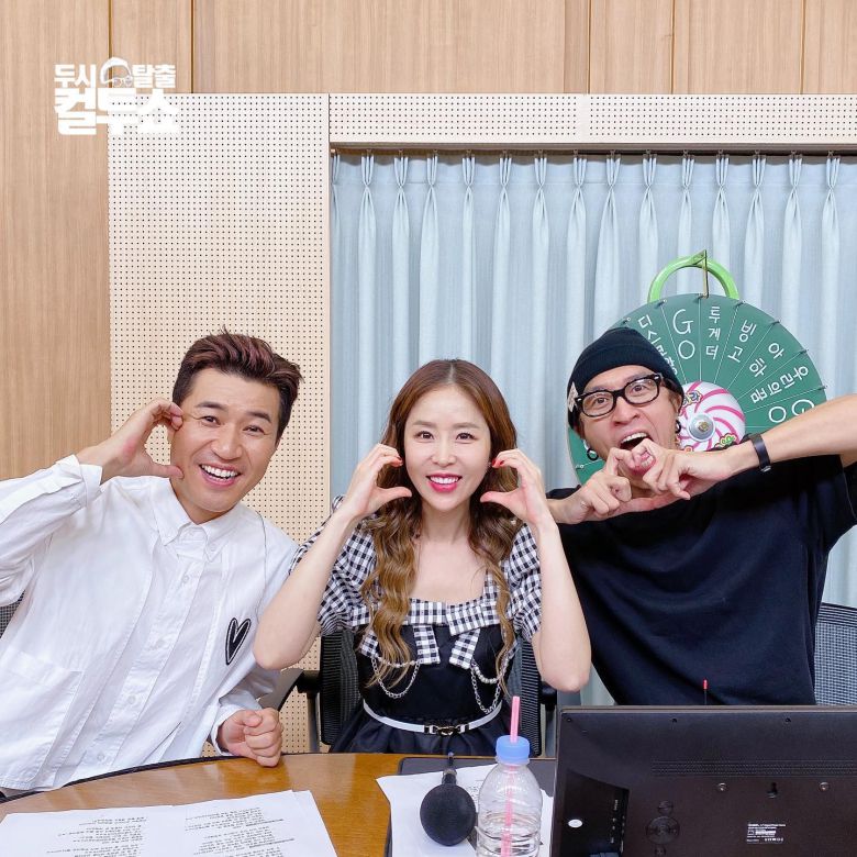 18일 SBS 파워FM ‘두시탈출 컬투쇼’에 출연한 코요태(왼쪽부터 김종민·신지·빽가). ‘두시탈출 컬투쇼’ 인스타그램 캡처