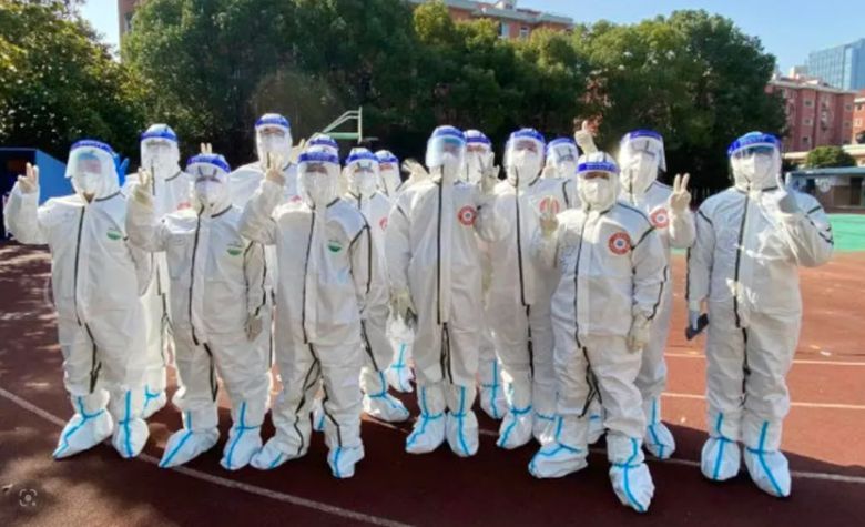 ‘다바이’로 불리는 중국 방역 요원 자료사진