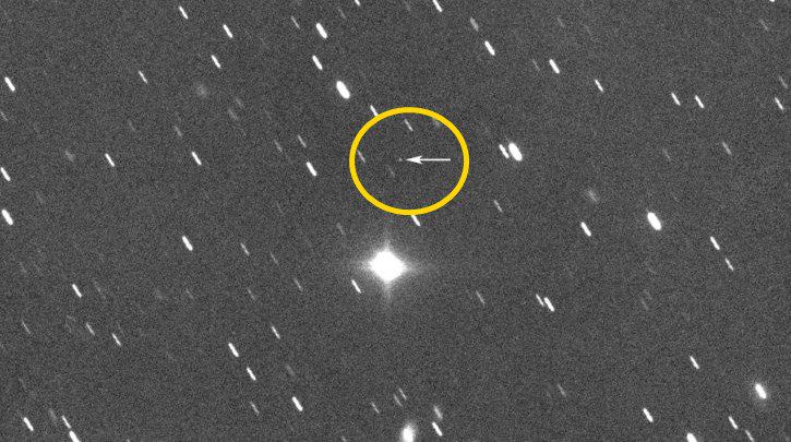 버추얼 텔레스코프 프로젝트(The Virtual Telescope Project)에 포착된 소행성 2023 BU.