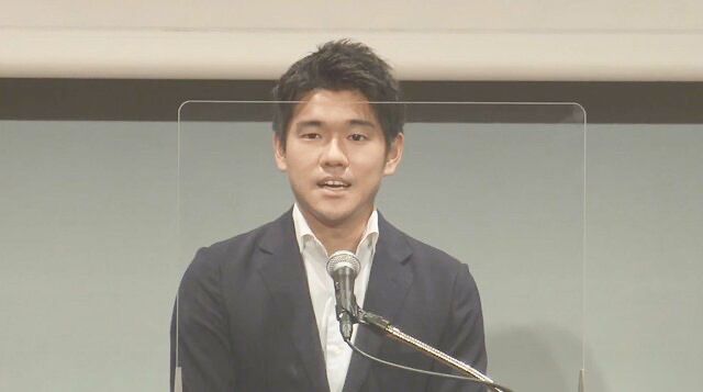 기시다 후미오 일본 총리의 장남이자 비서관인 쇼타로 자료사진