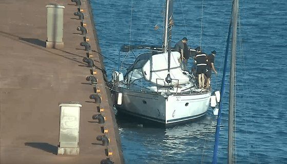 블라디미르 푸틴 러시아 대통령의 부분 동원령 선포 후 요트를 이용해 한국에 입국한 러시아인들. 더불어민주당 안호영 의원실 제공.