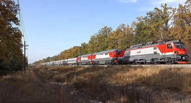 블라디미르 푸틴 러시아 대통령의 전용열차 모습. / 사진=LIB1995