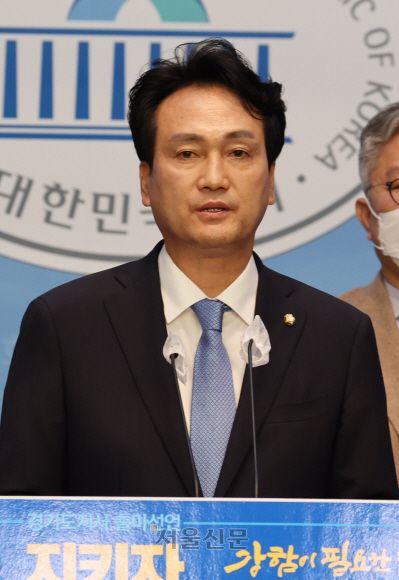 안민석 더불어민주당 의원.  김명국 선임기자