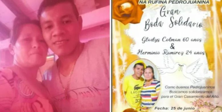사진=결혼을 예고한 콜만 할머니와 청년 라미레스. 그리고 두 사람의 청첩장