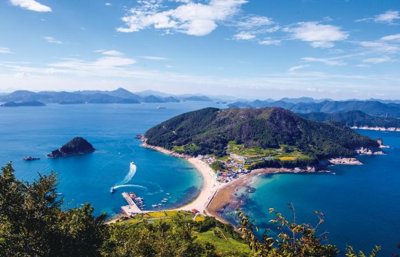 통영 비진도해수욕장. 경남도 제공