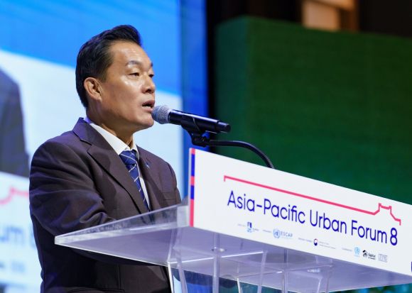 이재준 수원특례시장이 발언을 하고 있다. 수원시 제공