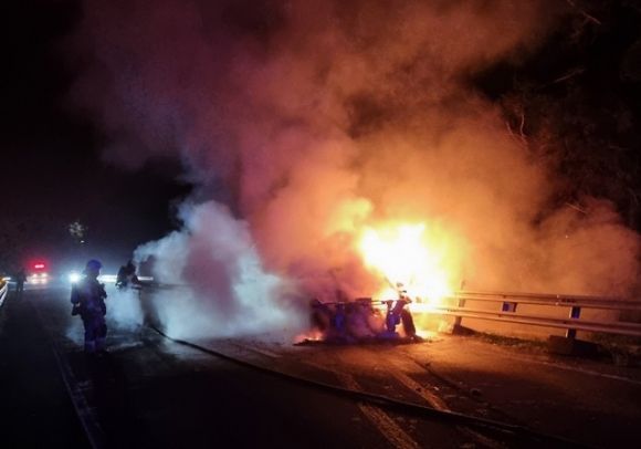 5일 서귀포시 안덕면 사고 현장. 제주도 소방안전본부 제공
