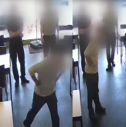 대구 중구청 공무원들이 갑질 피해를 폭로한 치킨집 업주를 찾아가 사과하는 모습.  온라인 커뮤니티 캡처