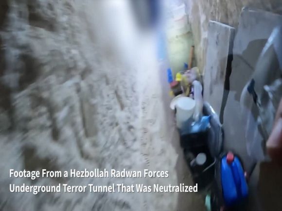 이스라엘군은 북부 국경에서 레바논으로 불과 300ｍ 들어간 지점에 위치한 헤즈볼라의 땅굴을 파괴했다고 5일(현지시간) 밝혔다. / 출처=이스라엘군