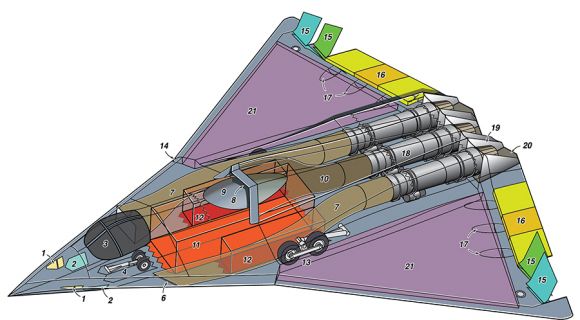 1일(현지시간) 영국 왕립항공학회(RAeS)는 자체 매거진 ‘에어로스페이스’(AEROSPACE) 3월호를 통해 중국 6세대 전투기로 추정되는 J-36 단면도를 독점 입수했다고 밝혔다. 2025.3.1 영국 왕립항공학회