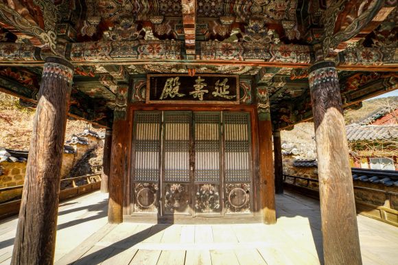 산불 전 의성 고운사 연수전 내부 - 지난 2월 11일 경북 의성군 단촌면 대한불교조계종 제16교구 본사 고운사 연수전 내부. 2025.3.26 연합뉴스