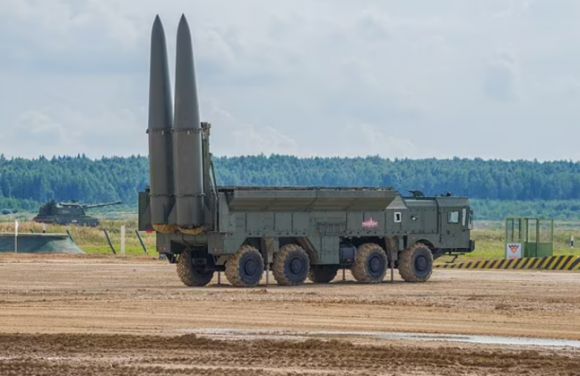 러시아군의 이스칸데르-M 미사일 자료사진