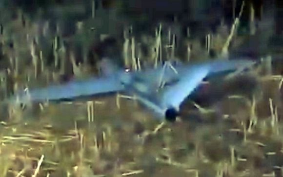 7일(현지시간) AP, 로이터 통신 등에 따르면 인도 정부는 이날 새벽 자국군이 파키스탄 본토와 파키스탄령 카슈미르 9곳을 공격하는 ‘신두르 작전’을 개시했다고 성명을 통해 밝혔다. 사진은 이날 인도와 파키스탄 국경 지역에 추락한 인도 드론. 폴란드제 ‘워메이트’ 자폭 드론으로 추정된다. 2025.5.7 엑스