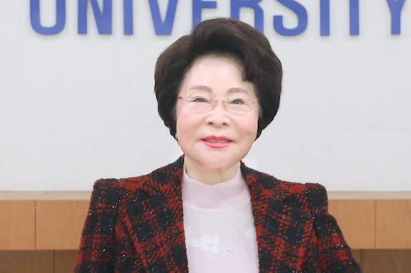 가천대학교 유튜브 캡처. 2025년 신입생 축사