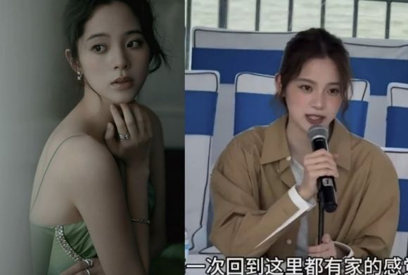 대만의 첼리스트 겸 배우 오우양나나. 왼쪽은 그가 한 중국 방송에 출연해 “이곳에 올 때마다 집에 있는 듯한 느낌을 받는다”면서 자신이 중국인이라고 밝히는 모습. 자료 : 오우양나나 인스타그램·웨이보 캡쳐