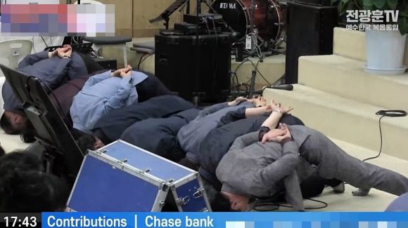 22일 사랑제일교회 전광훈 목사의 유튜브 채널 ‘전광훈TV’가 공개한 영상 일부. 유튜브