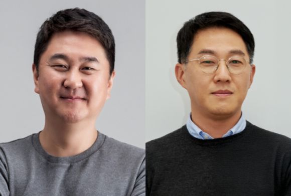 이석우(왼쪽) 두나무 대표·오경석(오른쪽) 팬코 대표