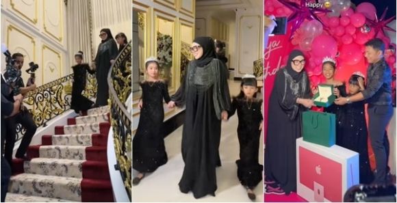 말레이시아의 사업가이자 인플루언서 파르하나 자라가 11살 딸의 초호화 생일파티를 공개했다. 틱톡(@farhanazahra91) 캡처