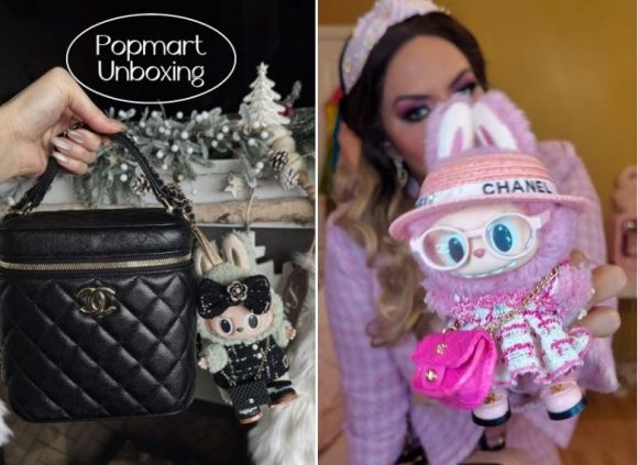 인스타그램 사용자들이 자체 제작한 ‘샤넬 미니 핸드백’까지 완벽하게 갖춘 라부부 인형을 명품 샤넬 가방에 매달아 과시하고 있다. 인스타그램 캡처