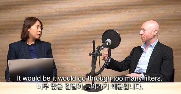 크리스티안 데이비스 FT 서울지국장. 독립언론 ‘뉴스포터’ 유튜브 캡처