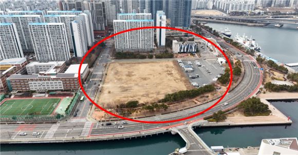 부산 금융 자사고 설립 우선협상 부지. 부산시 제공