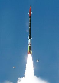 이스라엘의 ‘다비즈 슬링’(다윗의 돌팔매) 방공체계가 발사한 요격 미사일. 출처=엑스