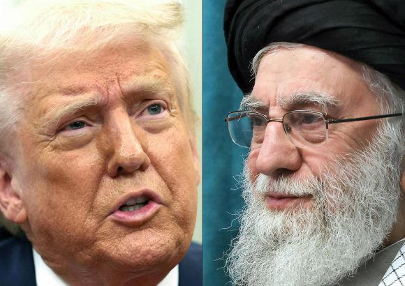 도널드 트럼프 미국 대통령(왼쪽)과 아야톨라 알리 하메네이 이란 최고 지도자. AFP 연합뉴스 자료사진