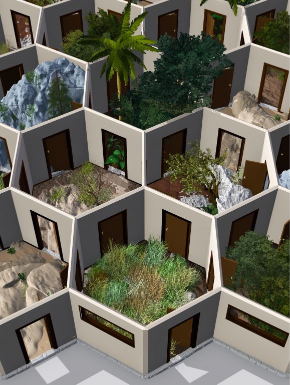 인류가 전 세계로 성공적으로 확산할 수 있었던 것은 아프리카에서 다양한 생태적 틈새 환경에 적응할 수 있었기 때문이다. 인류가 아프리카 거주 당시 경험했던 다양한 생태적 틈새를 이미지화한 것  독일 막스 플랑크 지구 인류학 연구소 제공