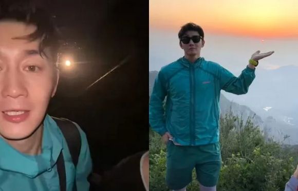중국 배우 사원정(스위엔팅·史元庭)이 등산 동반 서비스 아르바이트를 하고 있다. 사원정 SNS