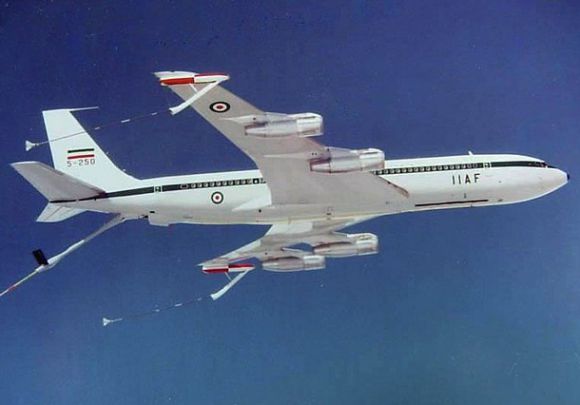 이란이 운용 하던 공중급유기 KC-707 자료사진. 위키피디아 제공