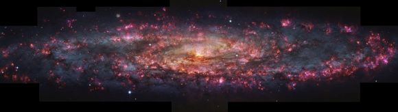 유럽남방천문대(ESO)의 VLT로 촬영한 조각가자리 은하 전체 모습.  ESO/E. Congiu et al