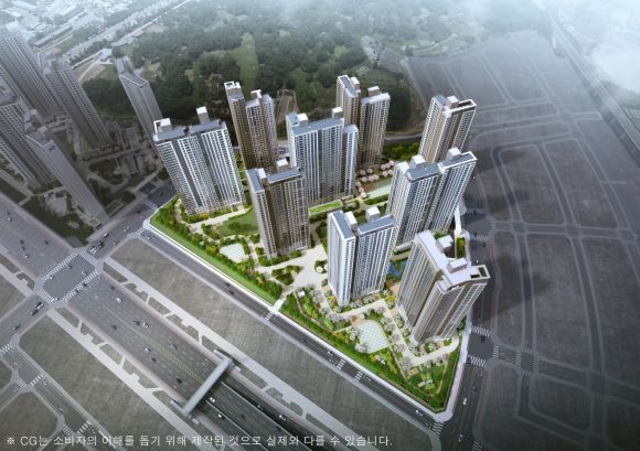 2028년 입주예정인 ‘아산탕정자이 센트럴시티’ 조감도. GS건설 제공