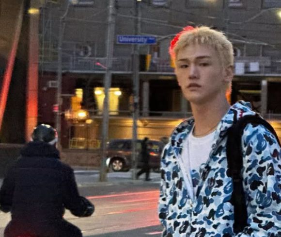 그룹 저스트비 멤버 배인. 인스타그램 캡처