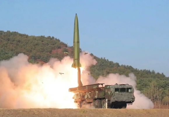 북한의 KN-23 단거리 탄도 미사일. 출처=KCNA