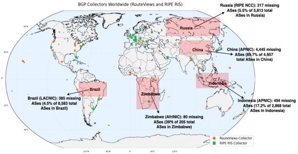 글로벌 인터넷 맵핑 확장 도식화 자료. 상명대 제공
