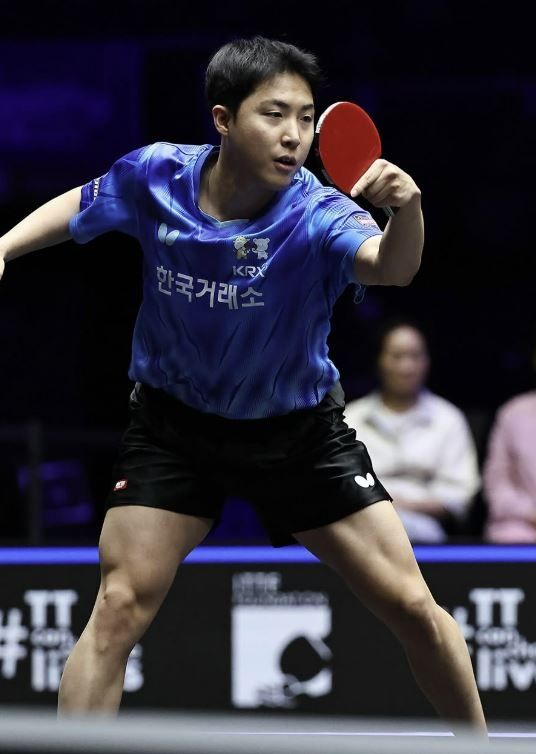 11일(한국시간) 미국 라스베이거스에서 열린 월드테이블테니스(WTT) 미국 스매시에 참가한 임종훈. WTT 소셜미디어 캡처