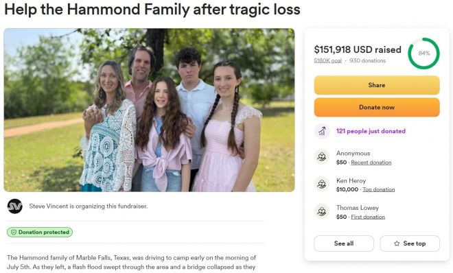 ‘고펀드미’(GoFundMe) 모금 사이트 캡처