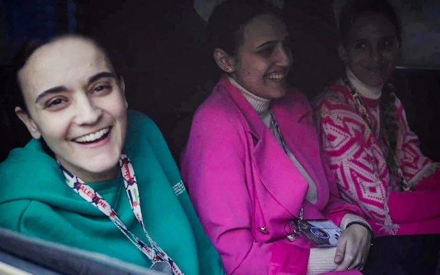 이스라엘 기습 공격 당시 납치된 인질 중 3명. 왼쪽부터 에밀리 다마리, 로미 고넨, 도론 스테인브레처. AFP 연합뉴스 자료사진