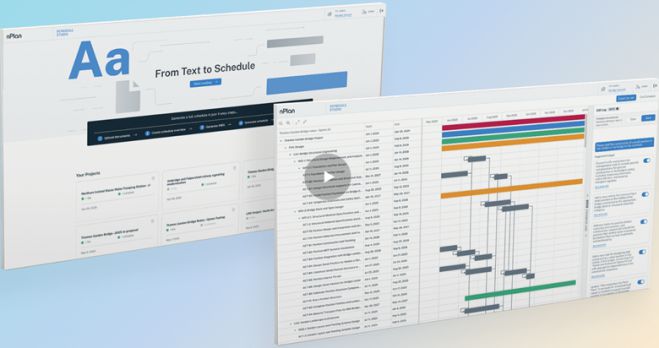 영국의 nPlan에서 제공하는 AI 공정표 작성 기능. nPlan