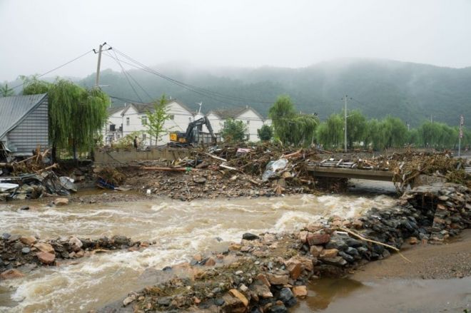 27일 중국 베이징 외곽 미윈구의 시완쯔촌. 신화·EPA 연합뉴스