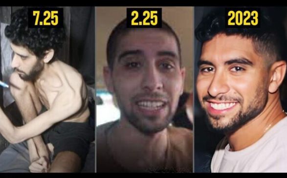 하마스가 지난 1일(현지시간) 팔레스타인 가자지구에 660일 넘게 억류하고 있는 에비아타르 다비드(24)의 모습을 공개했다.  이스라엘 인질 및 실종 가족 포럼 제공