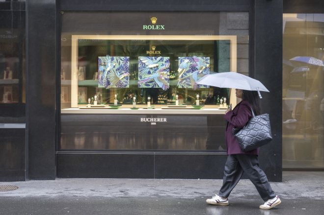 스위스 루체른에 있는 롤렉스 매장. 2025.4.16 AP 뉴시스