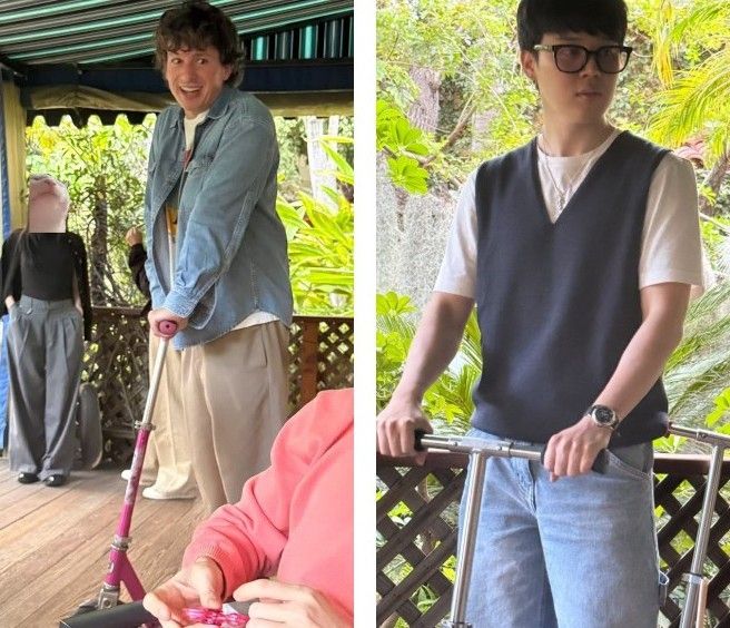 查理·普斯（Charlie Puth）与 BTS 朴智旻. V SNS