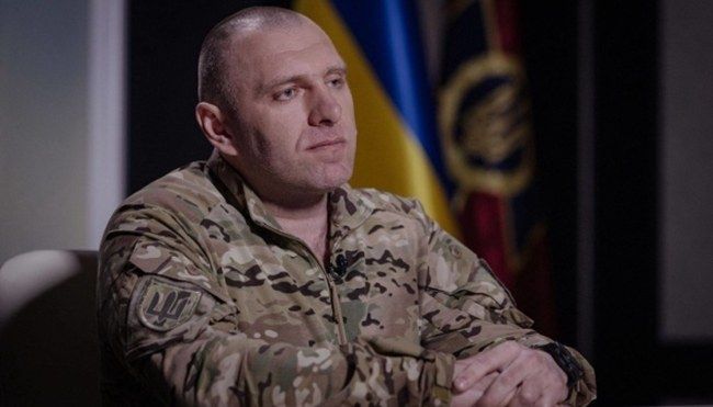 우크라이나 현지 언론과 인터뷰 중인 우크라이나 보안국(SBU) 수장 바실 말리우크. 영상 캡처