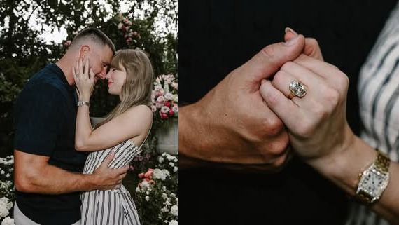 미국의 ‘국민 가수’ 테일러 스위프트가 26일(현지시간) 2년간 교제한 풋볼선수 트래비스 켈시와 약혼을 발표했다. 스위프트 인스타그램 캡처