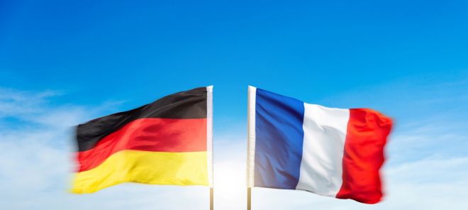 독일과 프랑스 국기. 123rf.com
