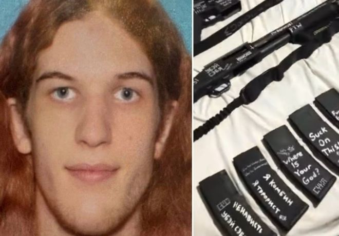 왼쪽은 미니애폴리스 총격 사건 범인인 23세 남성, 오른쪽은 그의 유튜브 계정에 올라온 영상 캡처