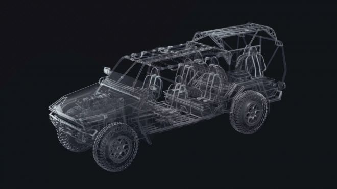 오버랜드 AI가 제안한 ‘스파크(SPARK)’ 개조 키트 개념도. 기존 보병분대차량(ISV)에 센서, 전자식 제어, 통신 장비, 전력 관리 장치를 탑재해 완전 자율주행을 구현하도록 설계됐다. 출처=오버랜드 AI